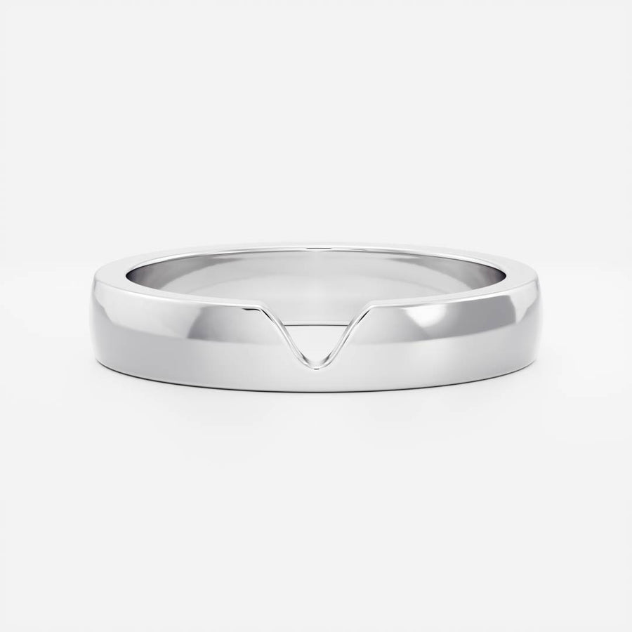 The Carlo Ring - Chevron Men's Wedding Band