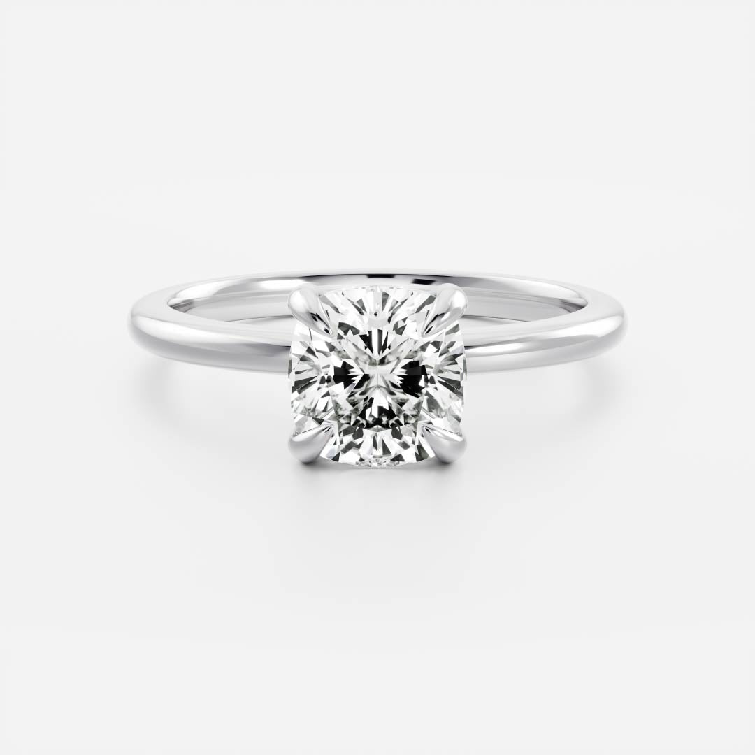 The Paloma Ring - Cushion Solitaire