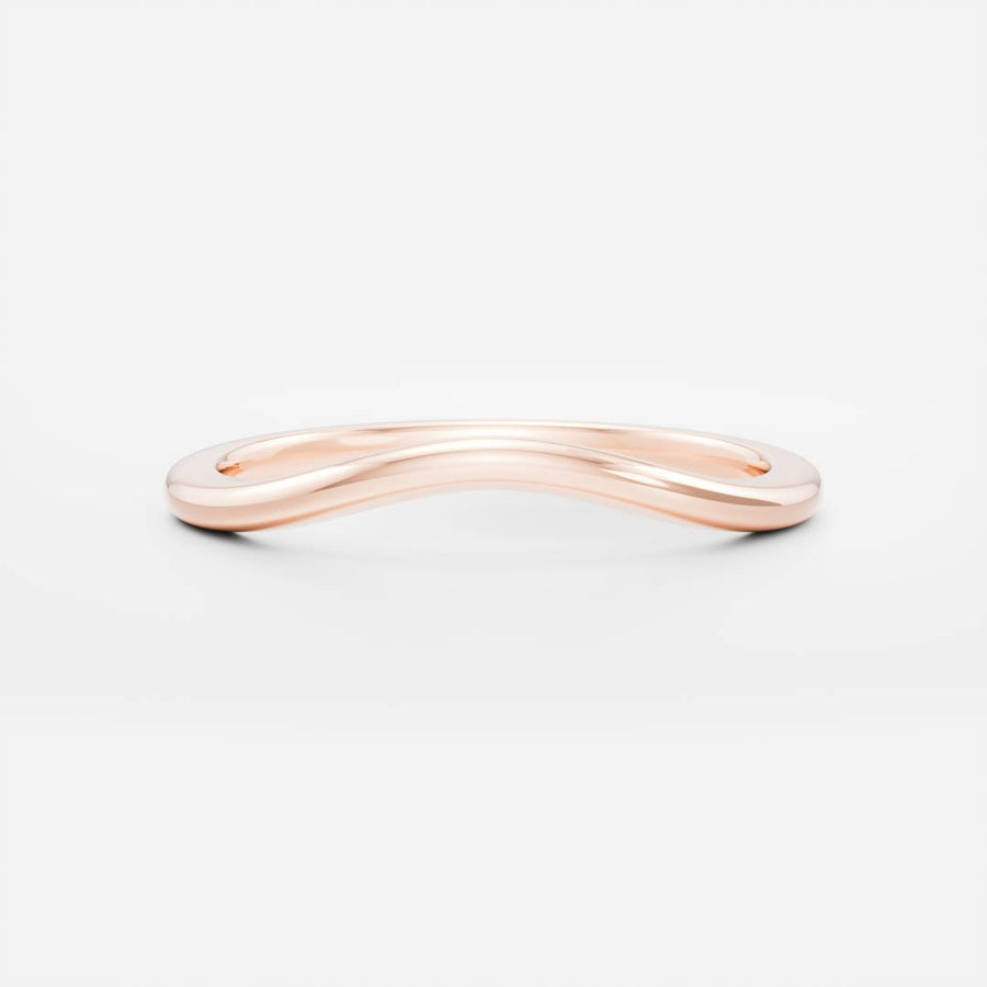 The Ivy Ring - Classic Curved Wedding Ring
