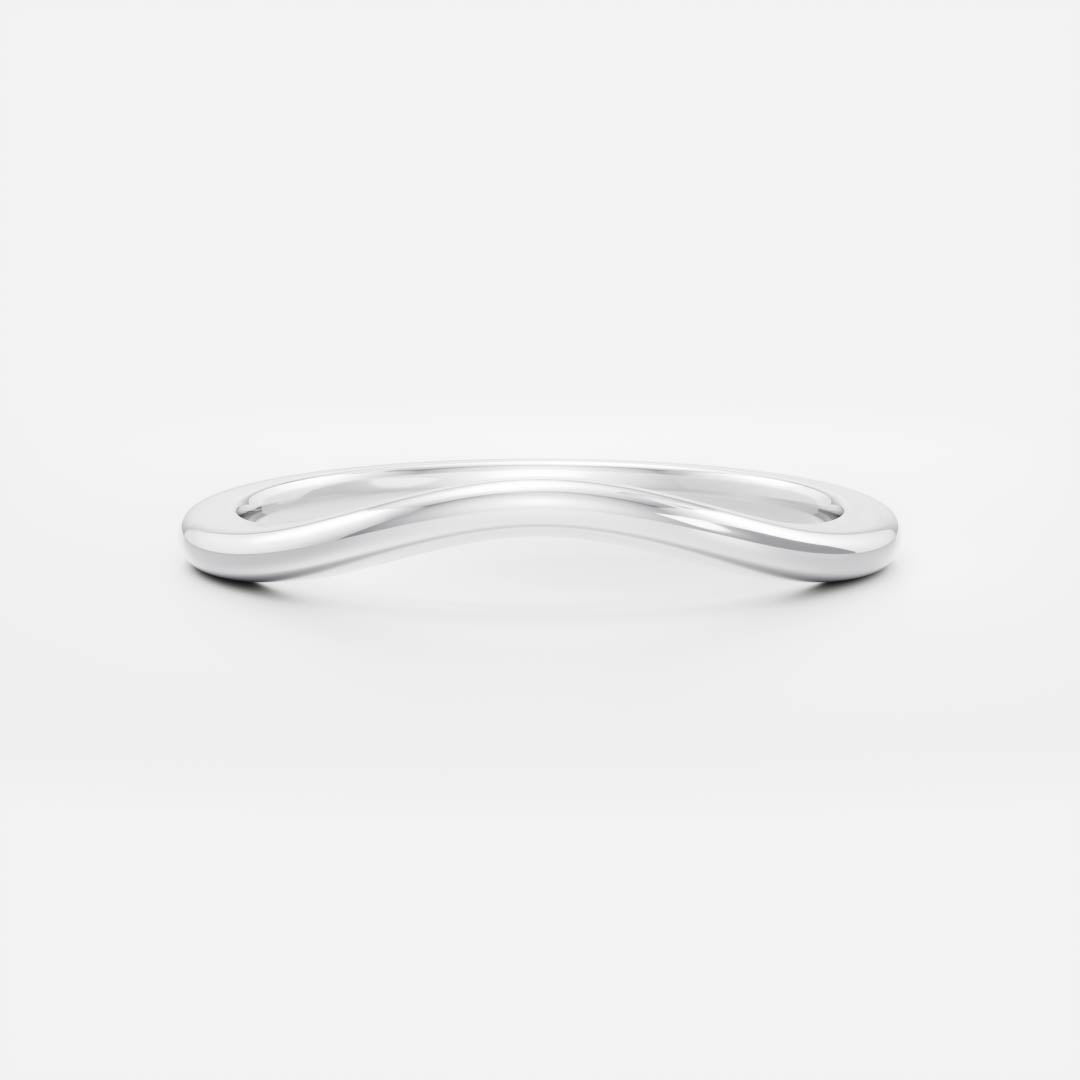 The Classic Curved Ring - Plain Wedding Band