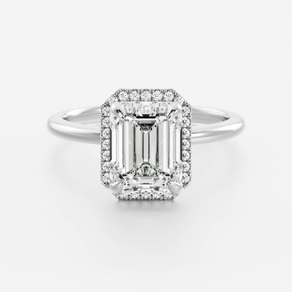 
                      
                        The Audrey Ring - Emerald Halo
                      
                    