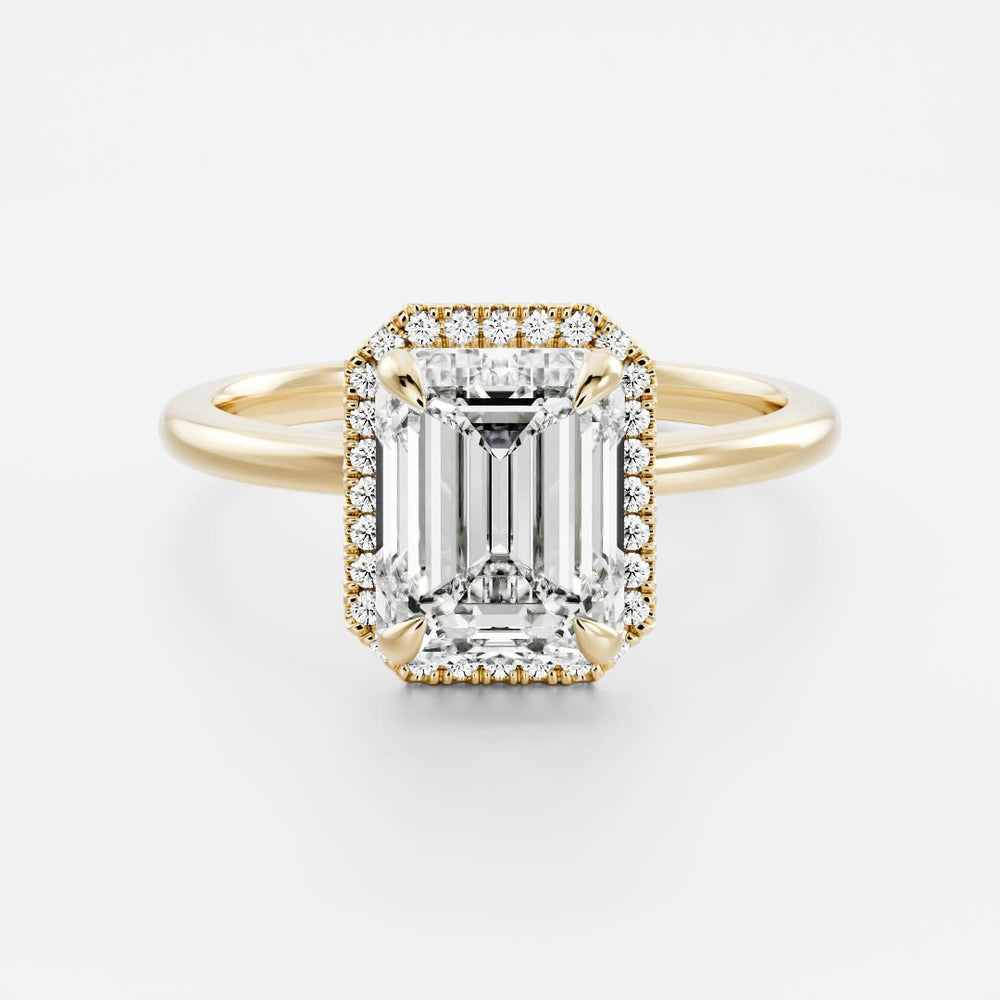 
                      
                        The Audrey Ring - Emerald Halo
                      
                    