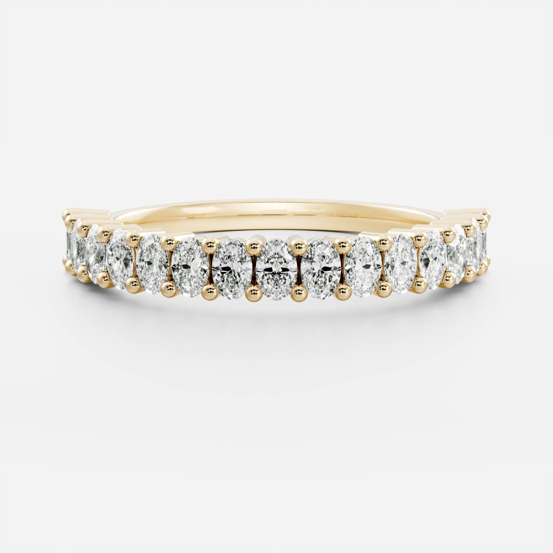 The Gia Ring - Half Oval Band