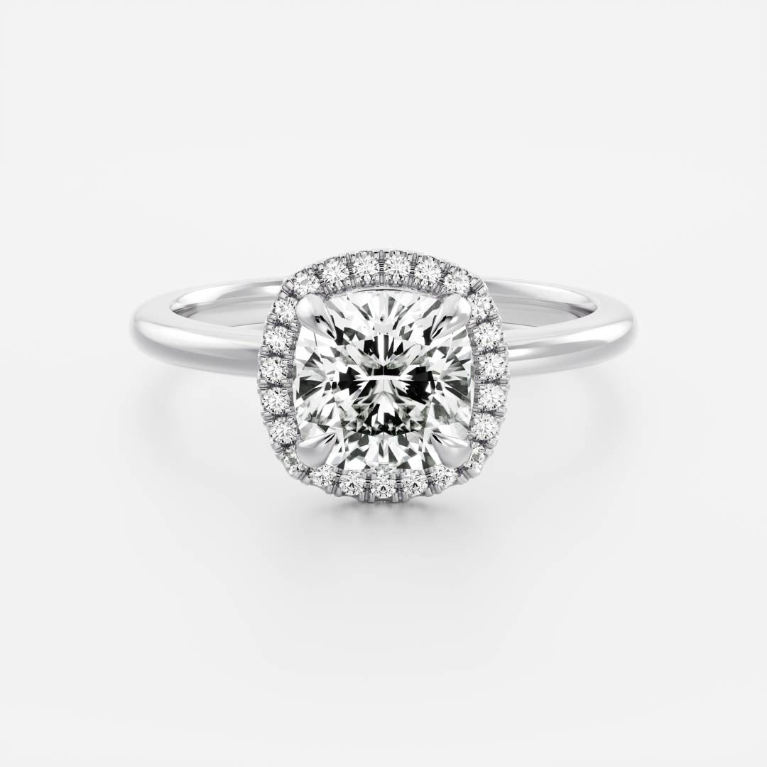 The Paloma Ring - Cushion Halo