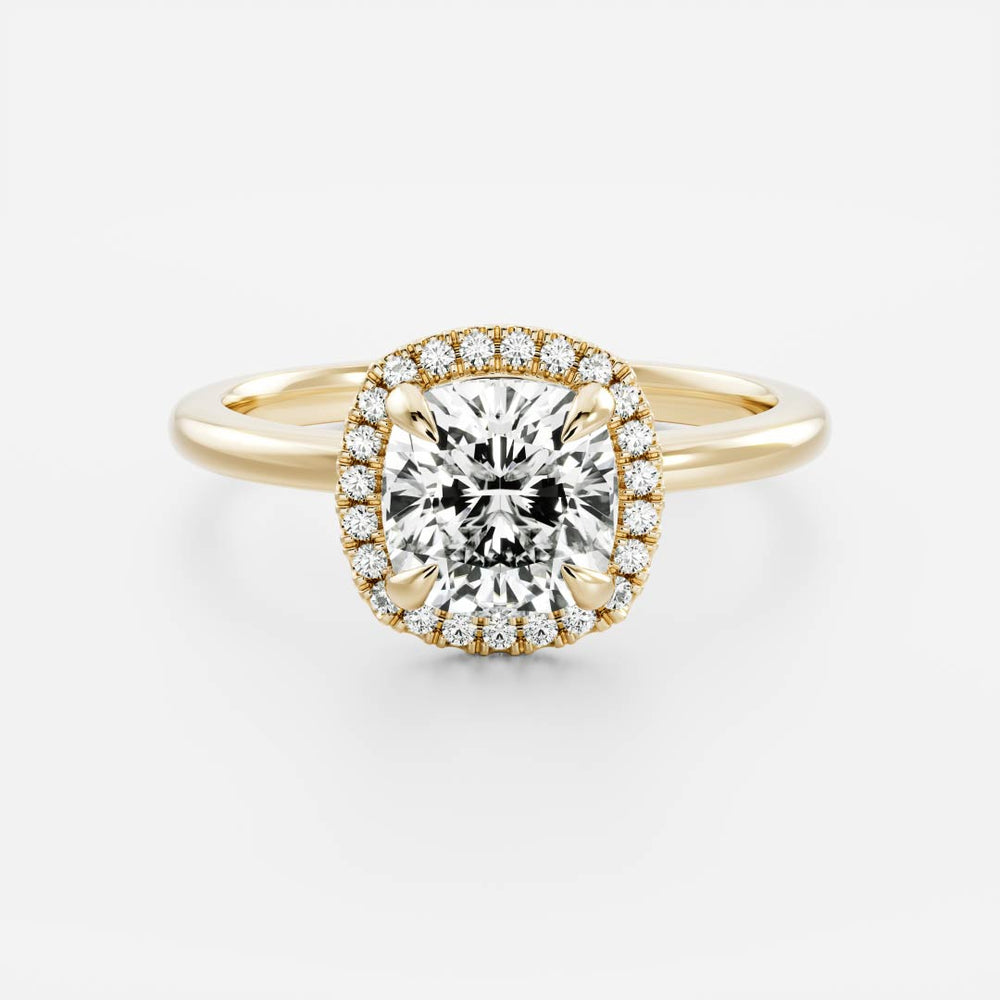 The Paloma Ring - Cushion Halo