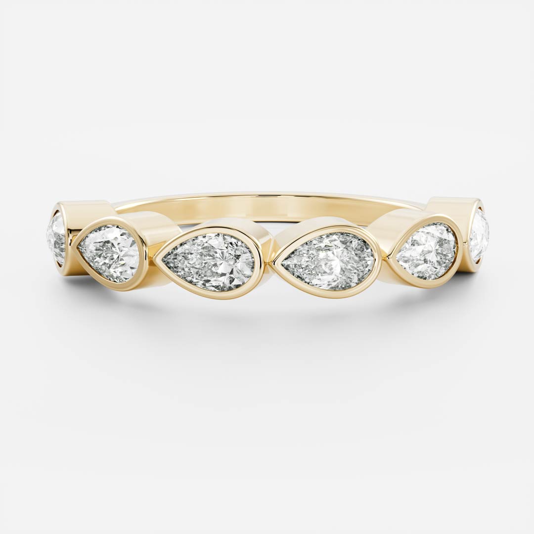 The Harper Pear Bezel Ceremonial Ring