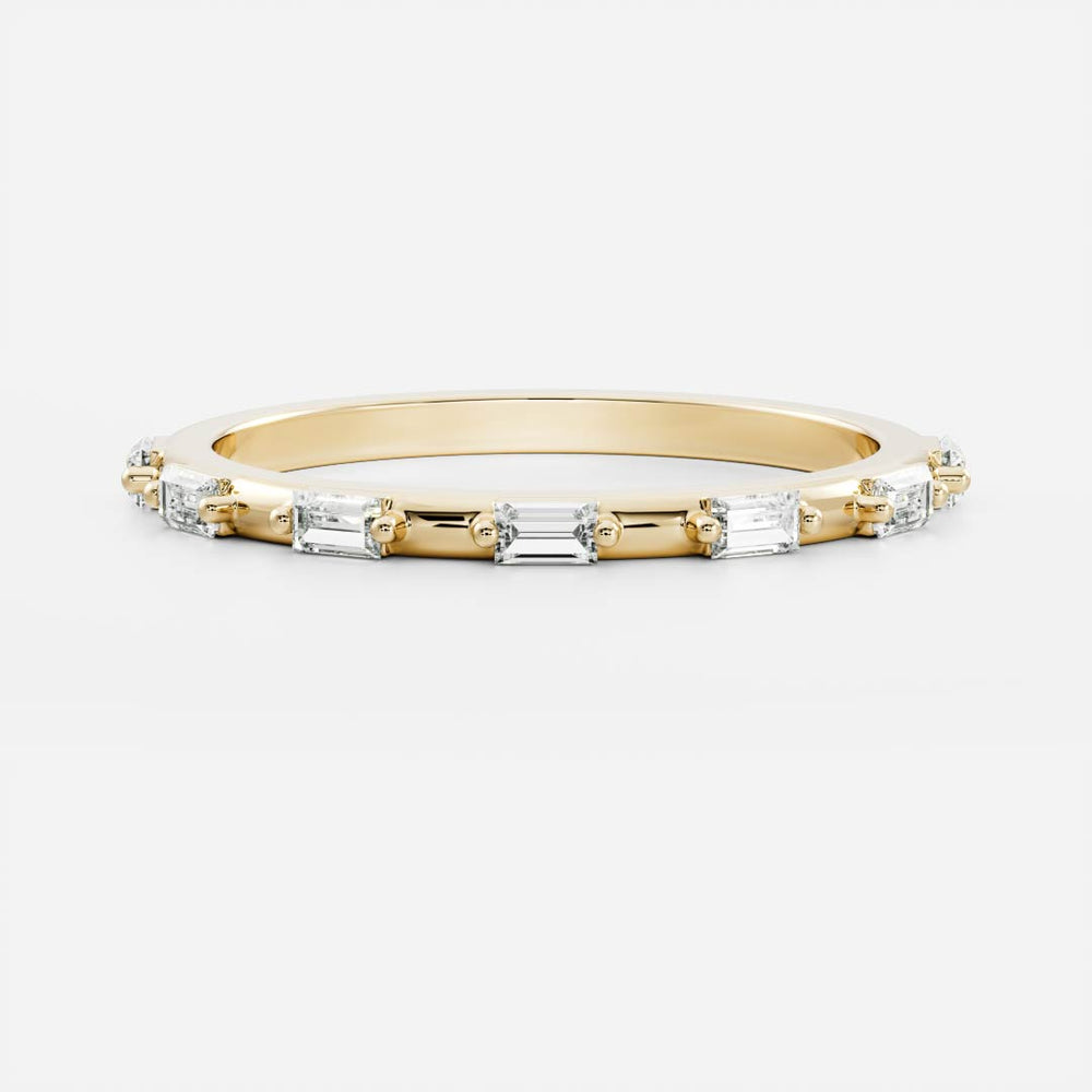 The Kiah Ring - Dainty Baguette Band