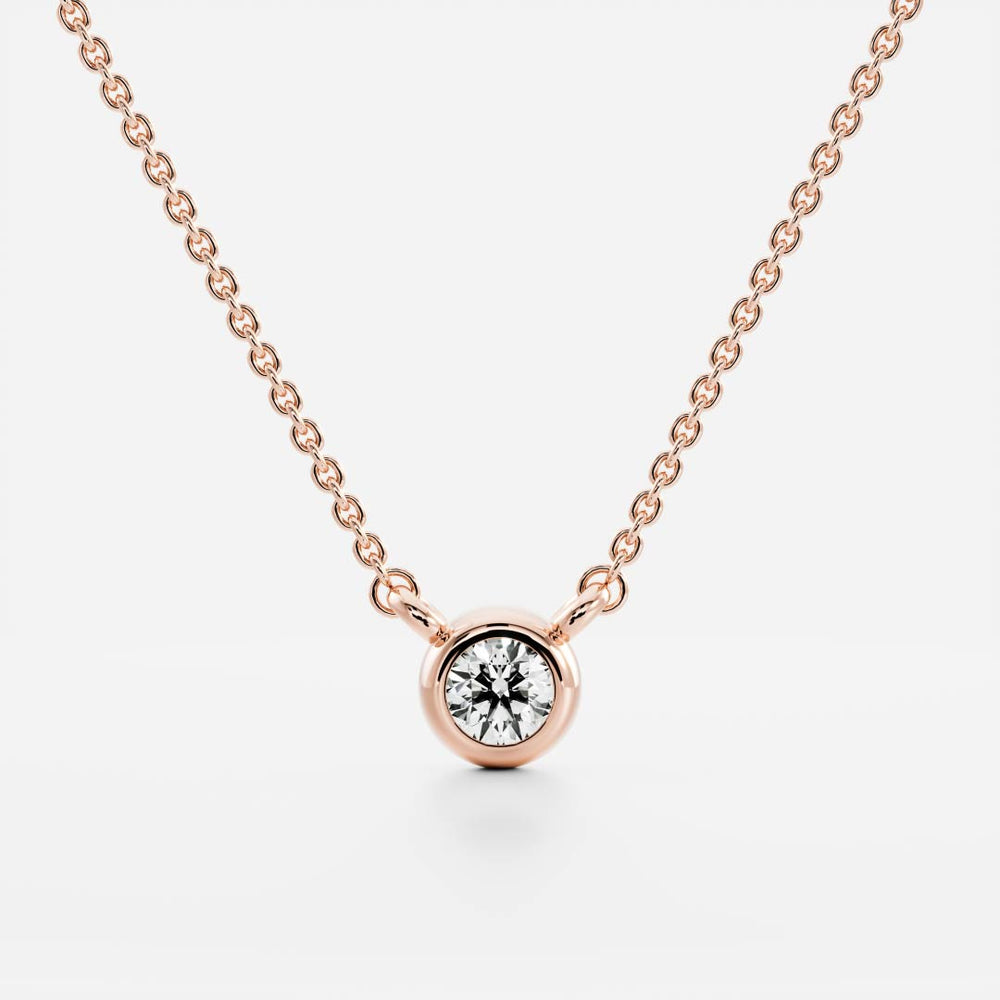 
                      
                        The Vera Necklace - Round Bezel Pendant
                      
                    