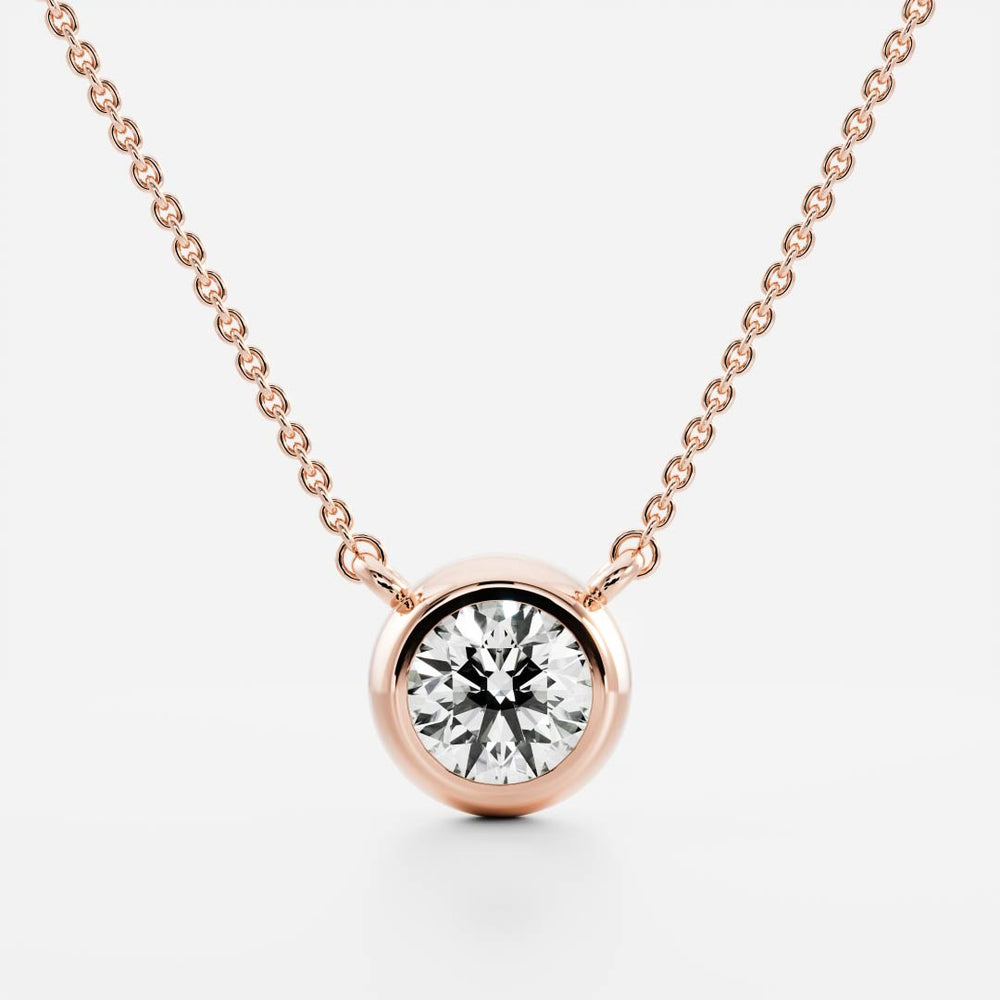 
                      
                        The Vera Necklace - Round Bezel Pendant
                      
                    