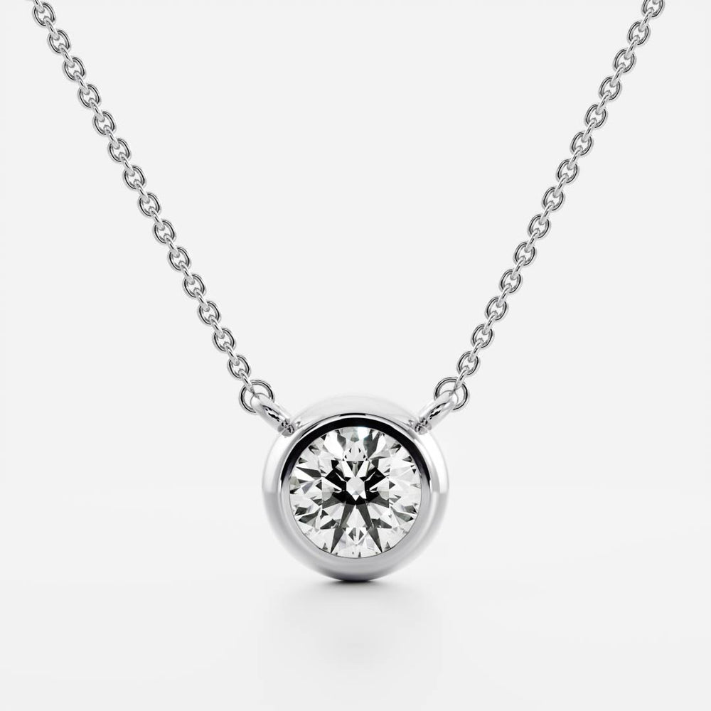 
                      
                        The Vera Necklace - Round Bezel Pendant
                      
                    