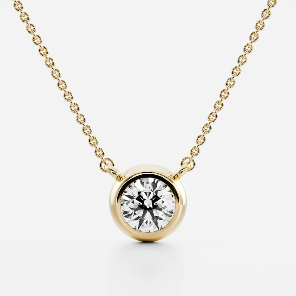 
                      
                        The Vera Necklace - Round Bezel Pendant
                      
                    