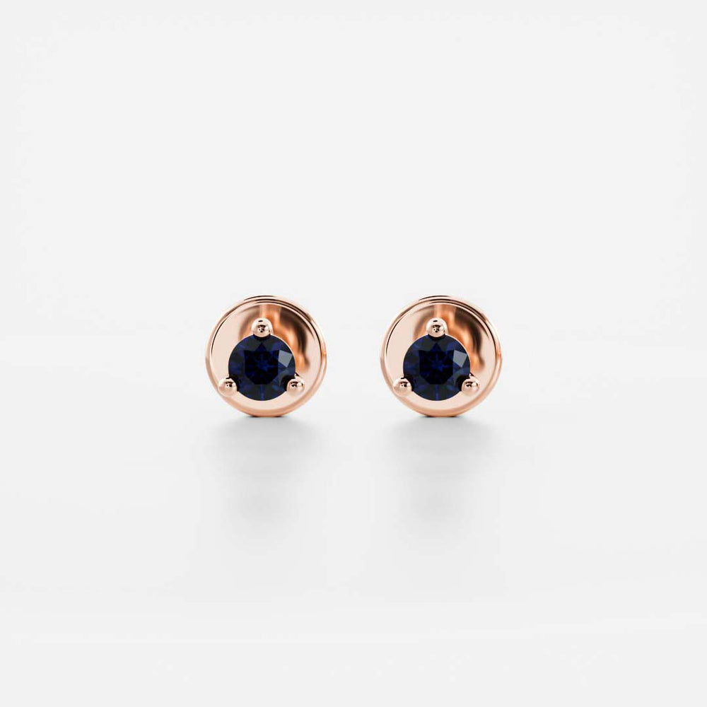 
                      
                        The Signature Round Cultured Sapphire Studs
                      
                    