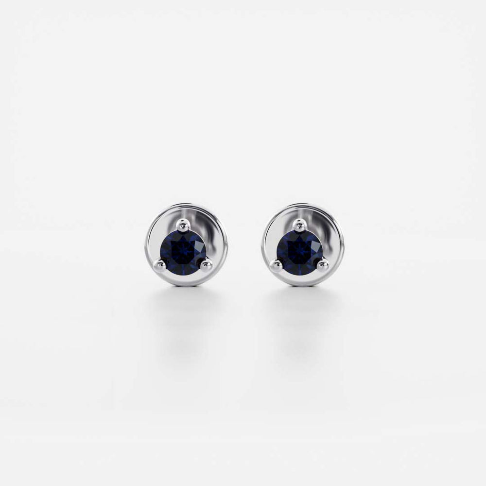 
                      
                        The Signature Round Cultured Sapphire Studs
                      
                    