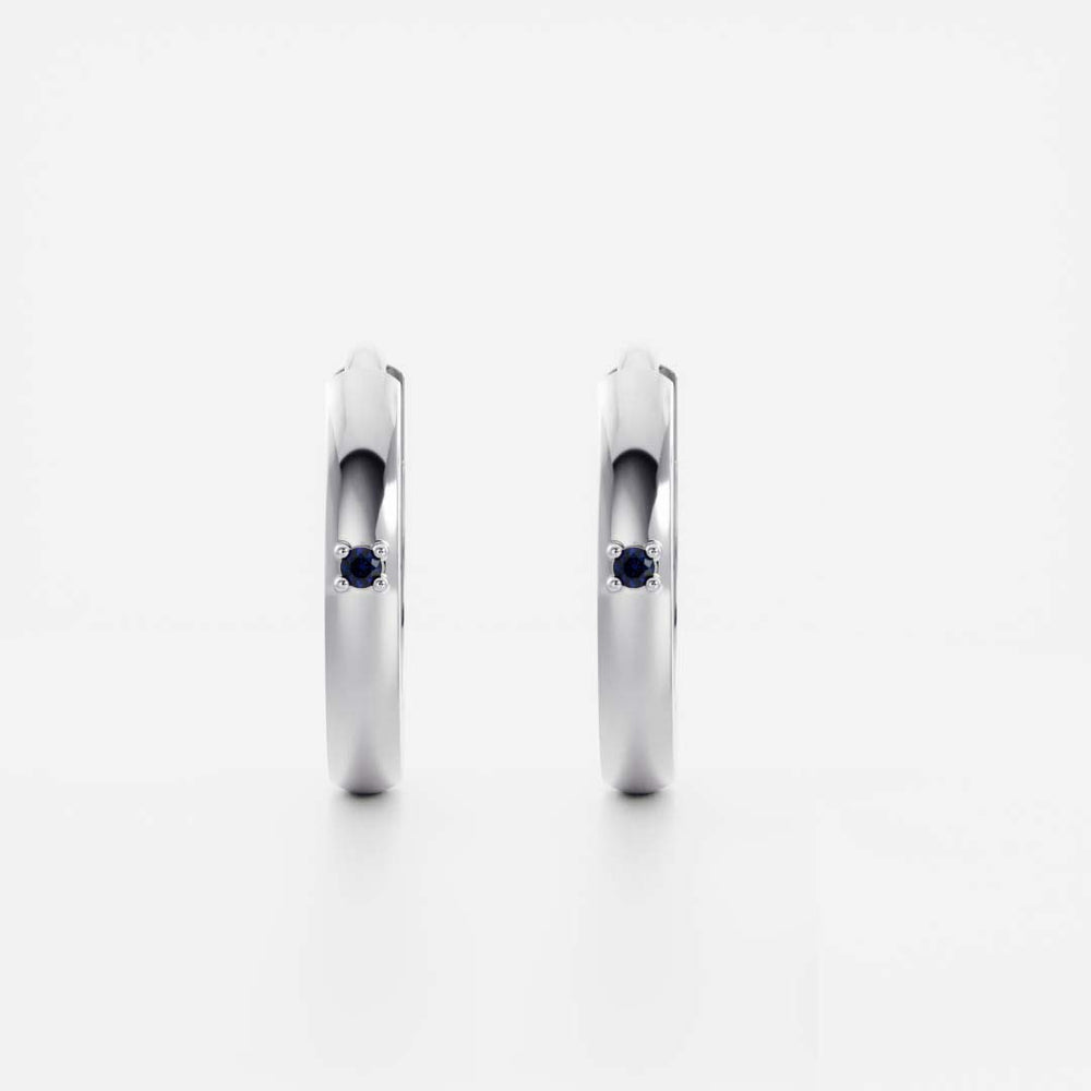 
                      
                        The Signature Cultured Sapphire Hoop
                      
                    