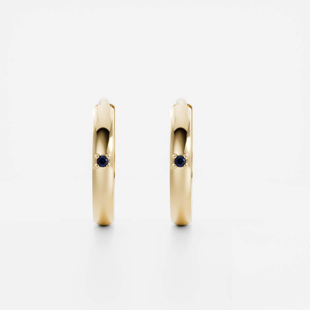 The Signature Cultured Sapphire Hoop