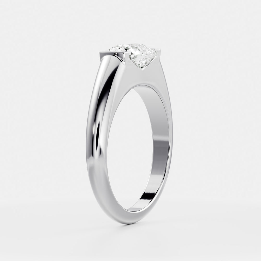 
                      
                        The Winslow Ring -  Elongated Cushion Half Bezel Signet
                      
                    