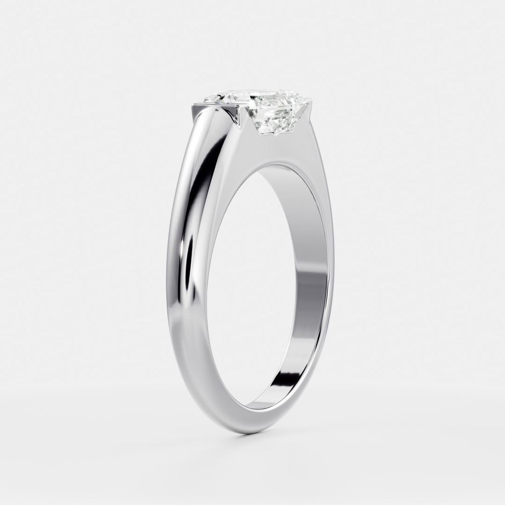 
                      
                        The Winslow Ring -  Emerald Half Bezel Signet
                      
                    