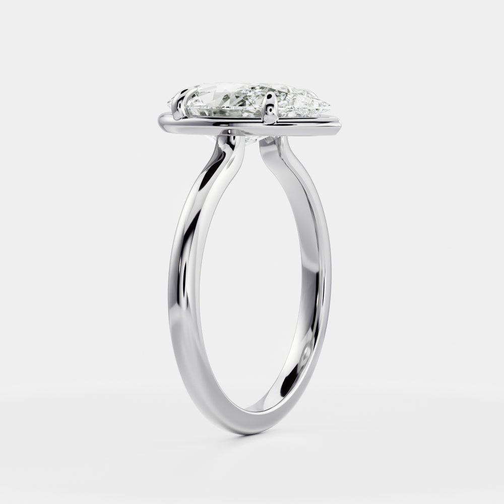 
                      
                        The Sophia Ring - Pear Georgian Solitaire
                      
                    