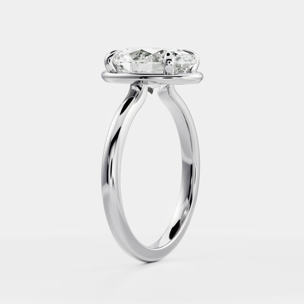 
                      
                        The Luise Ring® - Oval Georgian Solitaire
                      
                    