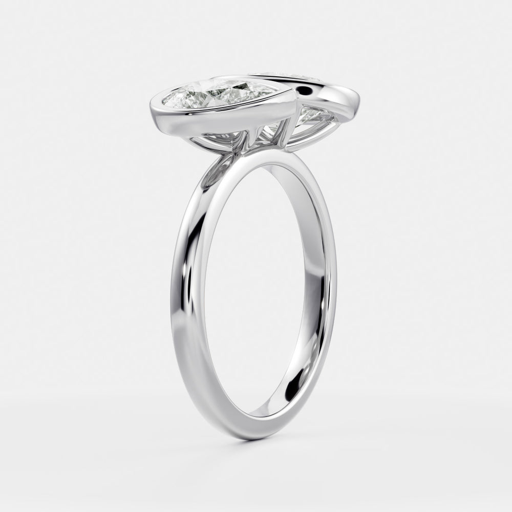 
                      
                        The Zélie Ring - Oval and Pear Bezel Toi et Moi
                      
                    