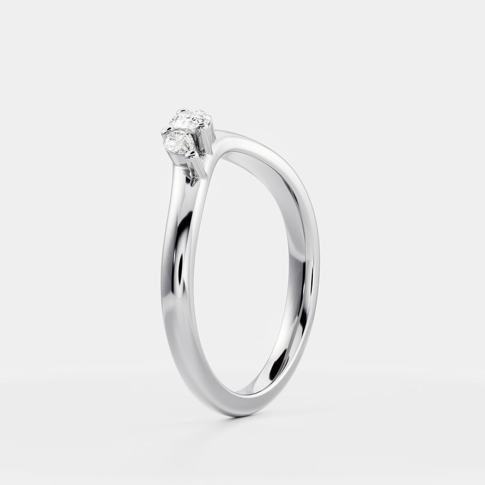 
                      
                        The Eve Ring - Curved Pear Ceremonial Ring
                      
                    