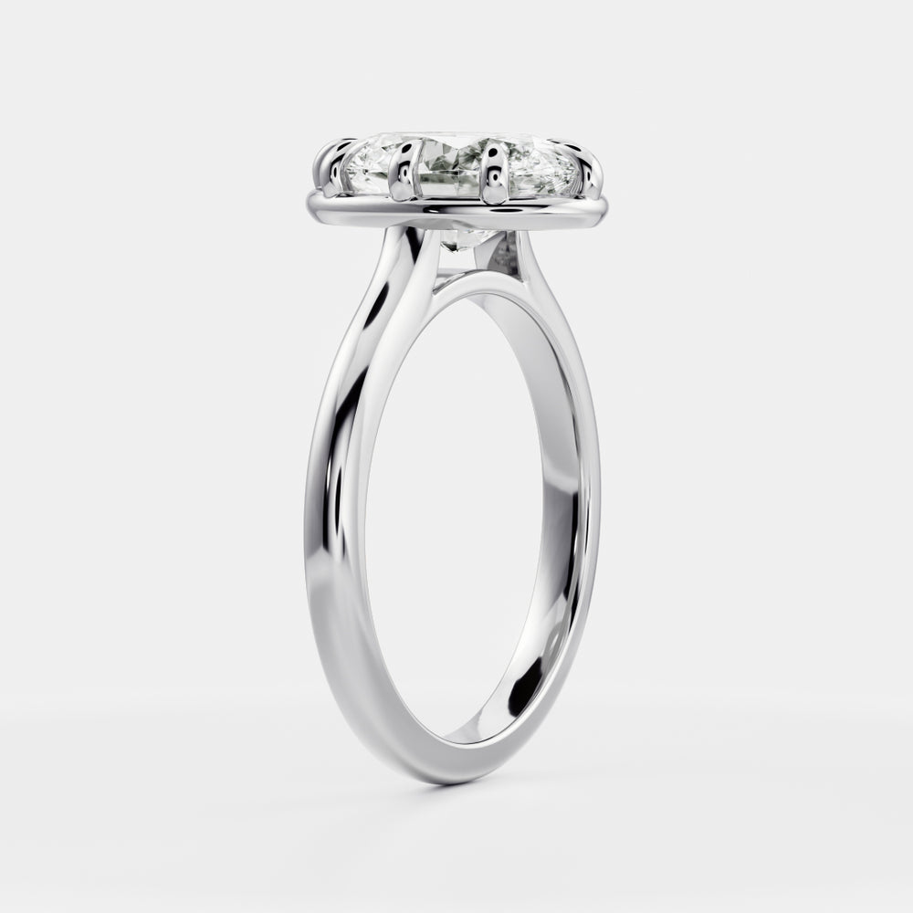
                      
                        The Luise Ring® - Oval Cathedral Georgian Solitaire
                      
                    