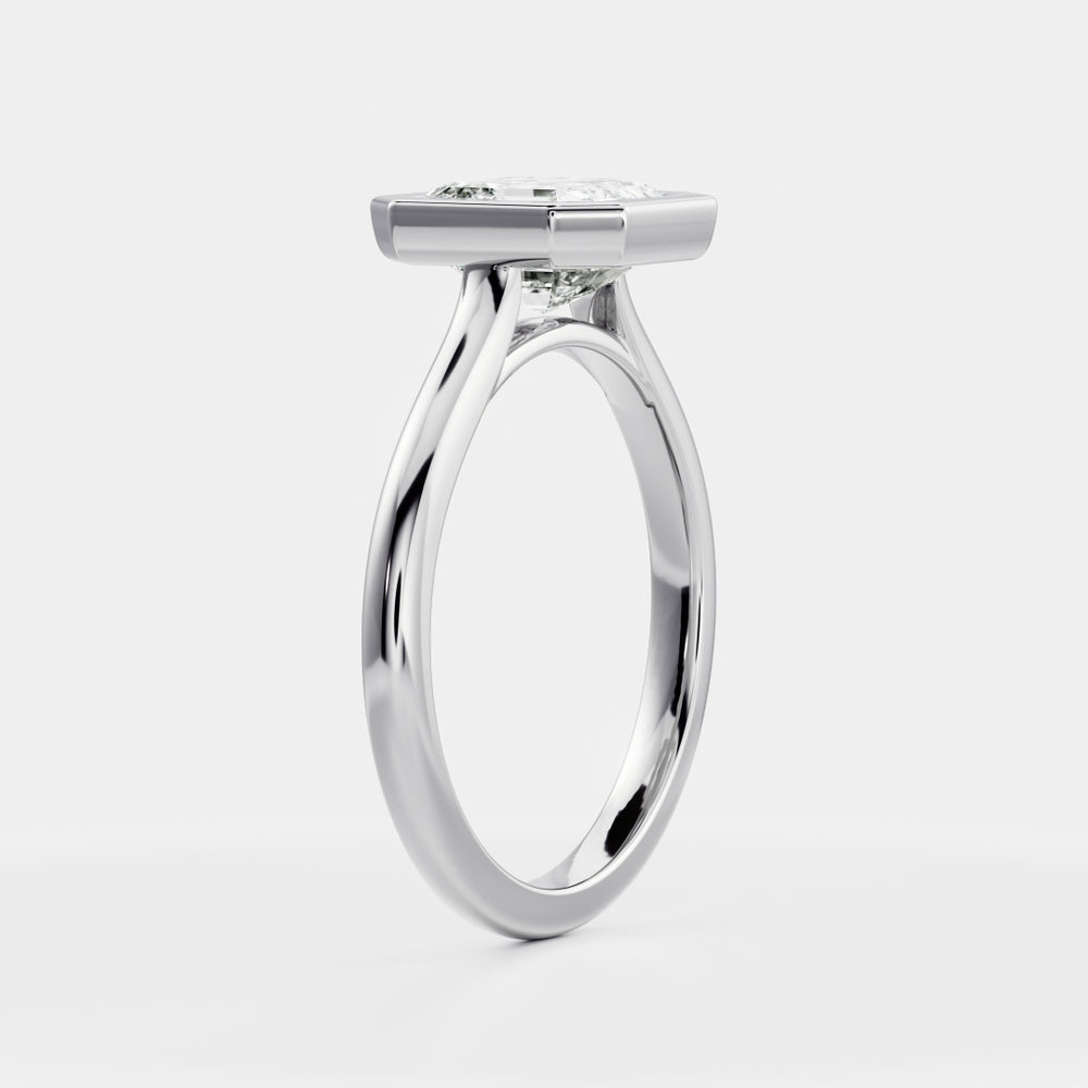 
                      
                        The Elmira Ring - Asscher Bezel Solitaire
                      
                    