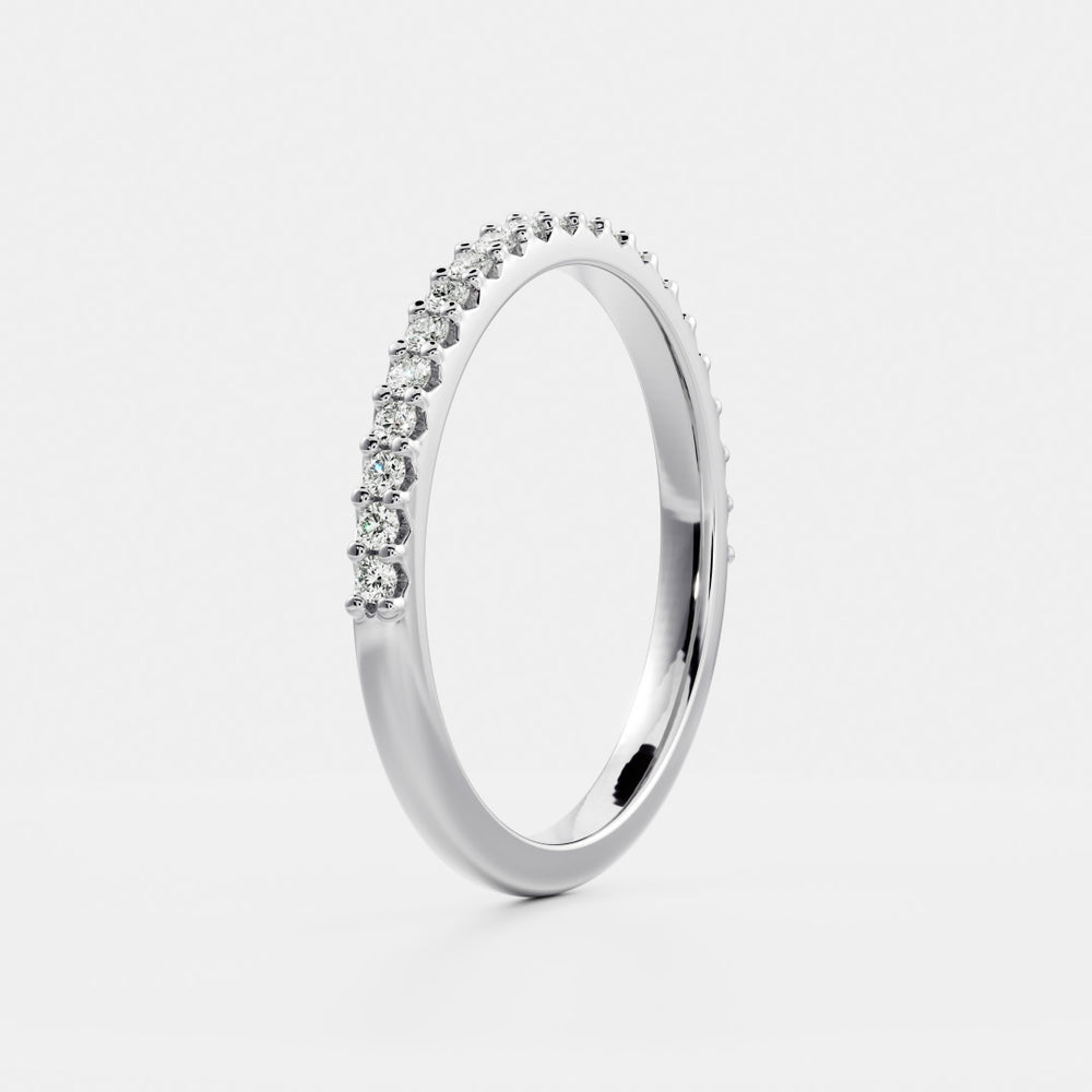 
                      
                        The Ava Ring  - Pavé Wedding Band
                      
                    