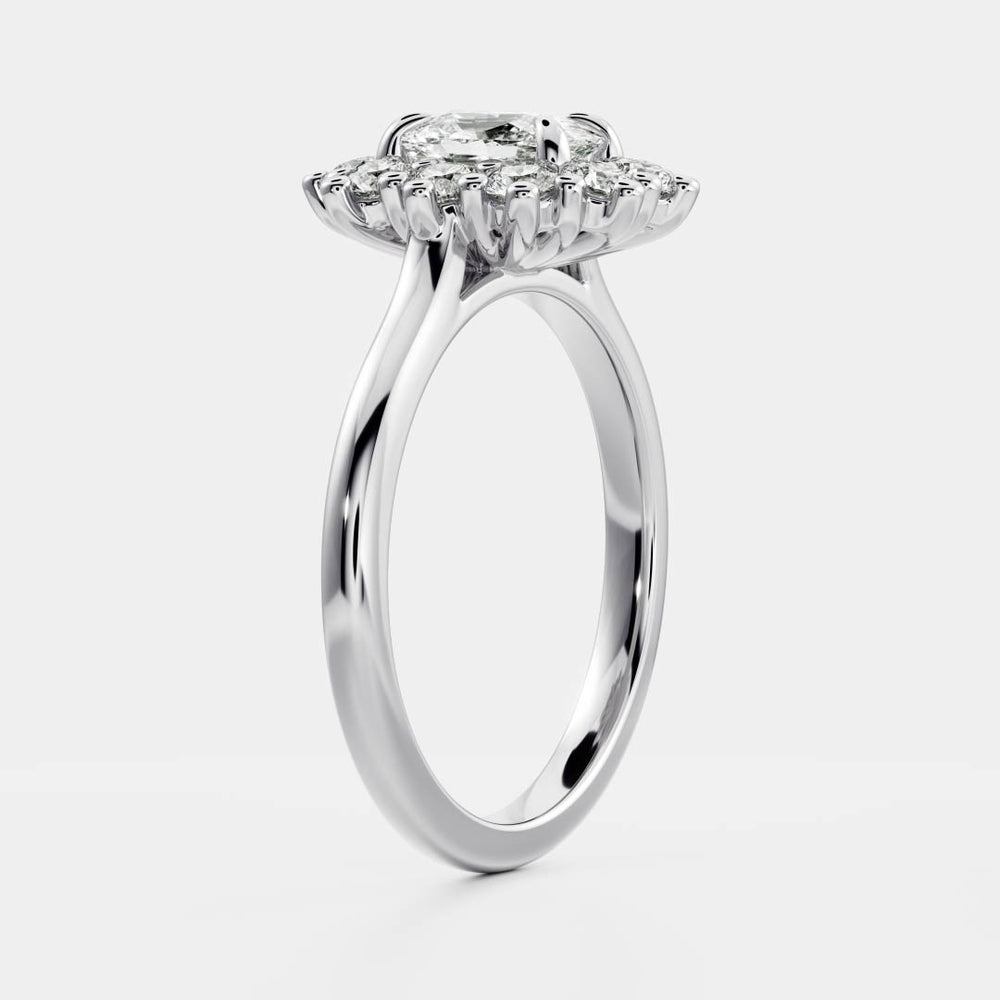 
                      
                        The Eloise Ring - Elongated Cushion Antique Halo
                      
                    