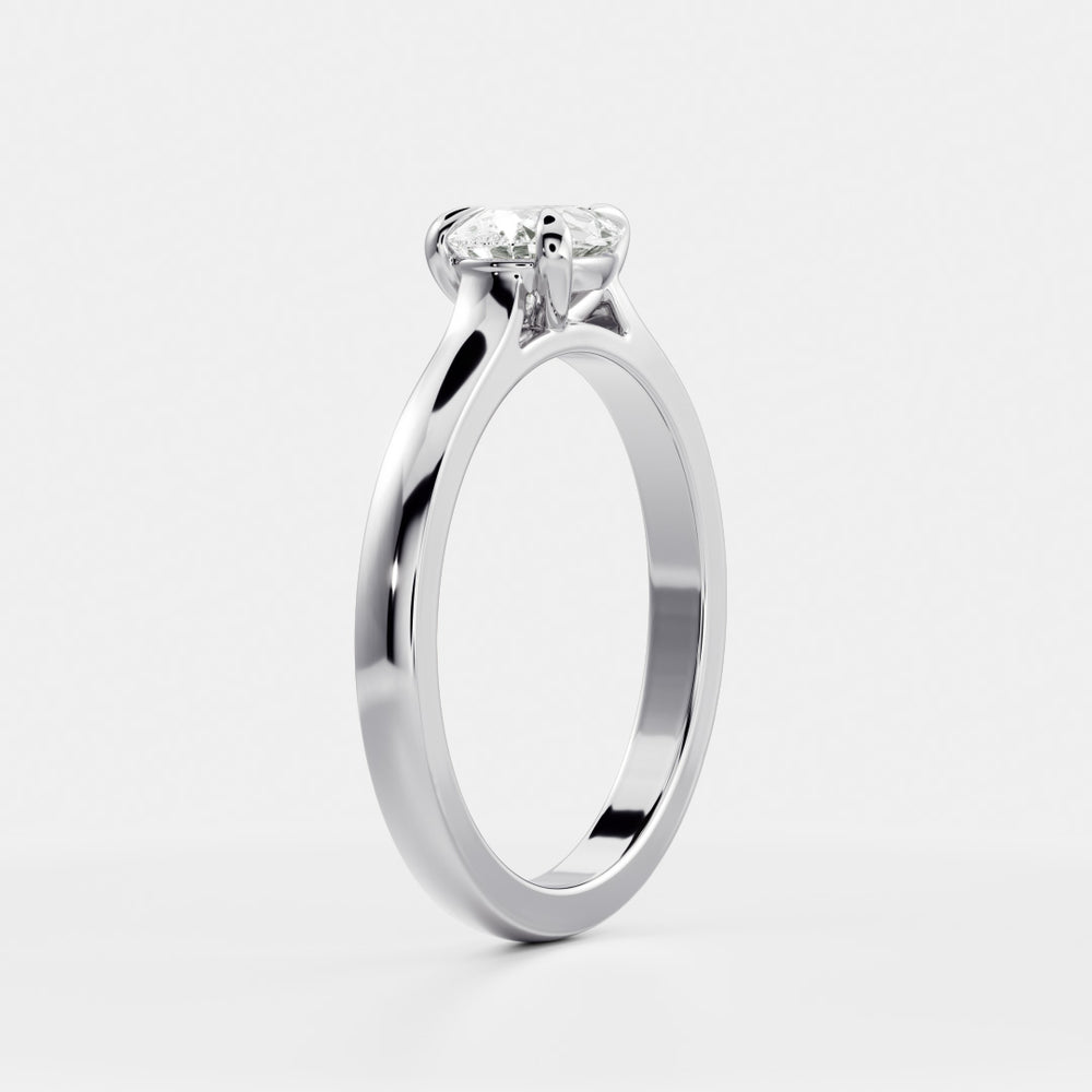 
                      
                        The Sophia Ring - East-West Pear Cathedral Solitaire
                      
                    