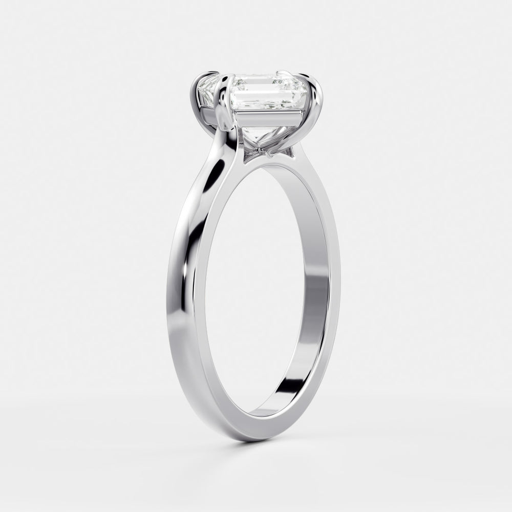 
                      
                        The Elmira Ring - East-West Asscher Cathedral Solitaire
                      
                    