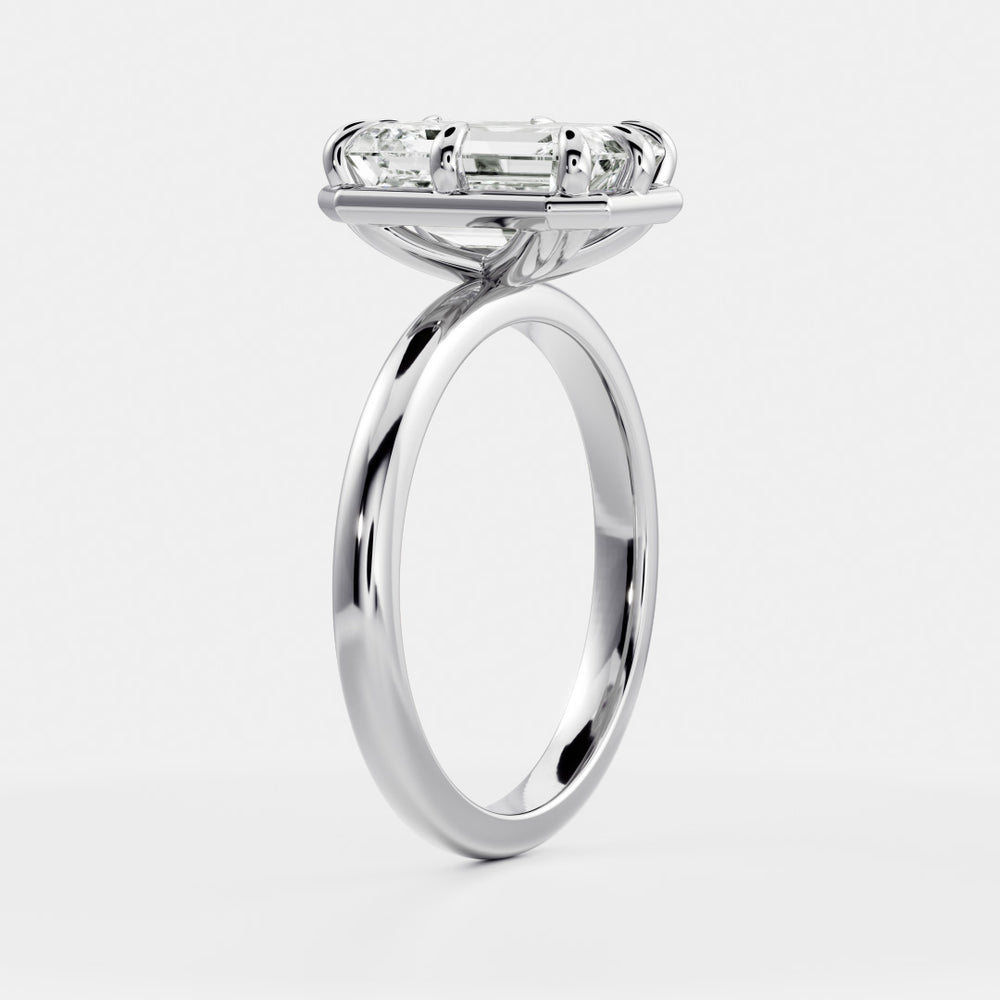 
                      
                        The Audrey Ring - Emerald Georgian Solitaire
                      
                    