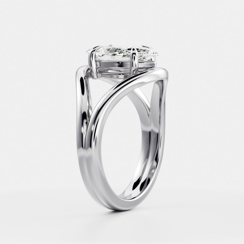 
                      
                        The Elise Ring - Split Shank Marquise Solitaire
                      
                    