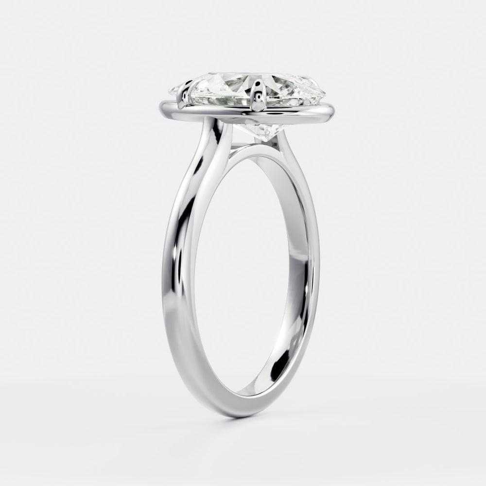 
                      
                        The Sophia Ring - Pear Cathedral Georgian Solitaire
                      
                    