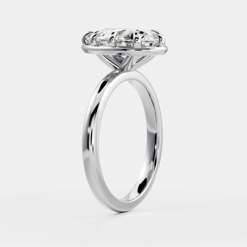 
                      
                        The Sophia Ring - Pear Georgian Solitaire
                      
                    