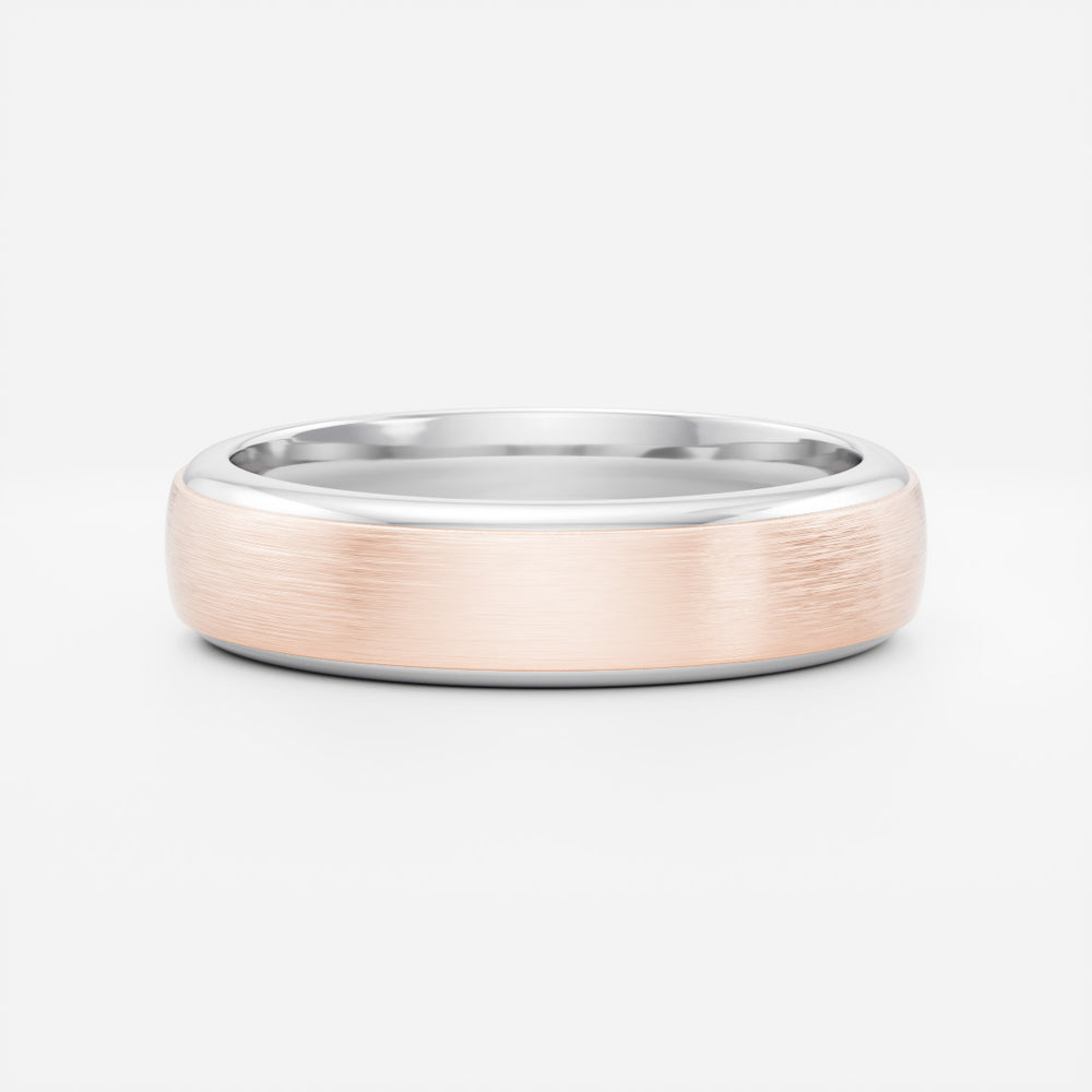 
                      
                        The Argo Ring - Brushed Step Edge Men's Ceremonial Band
                      
                    