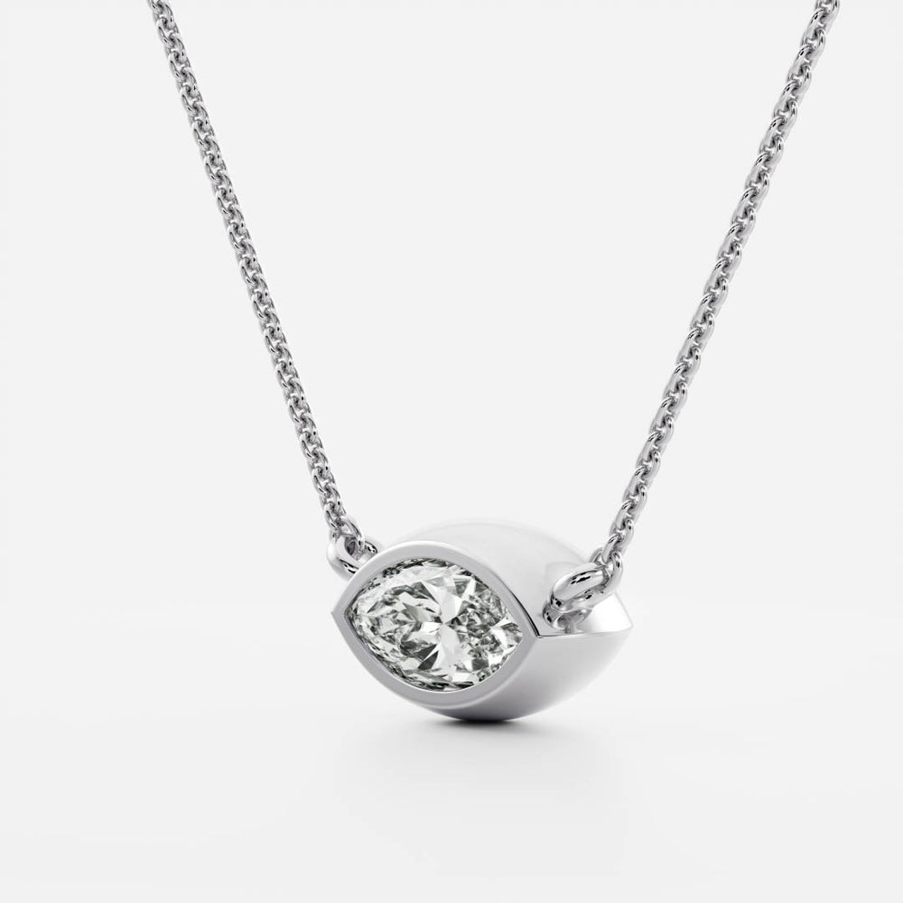 
                      
                        The Vera Necklace - Marquise Bezel Pendant
                      
                    