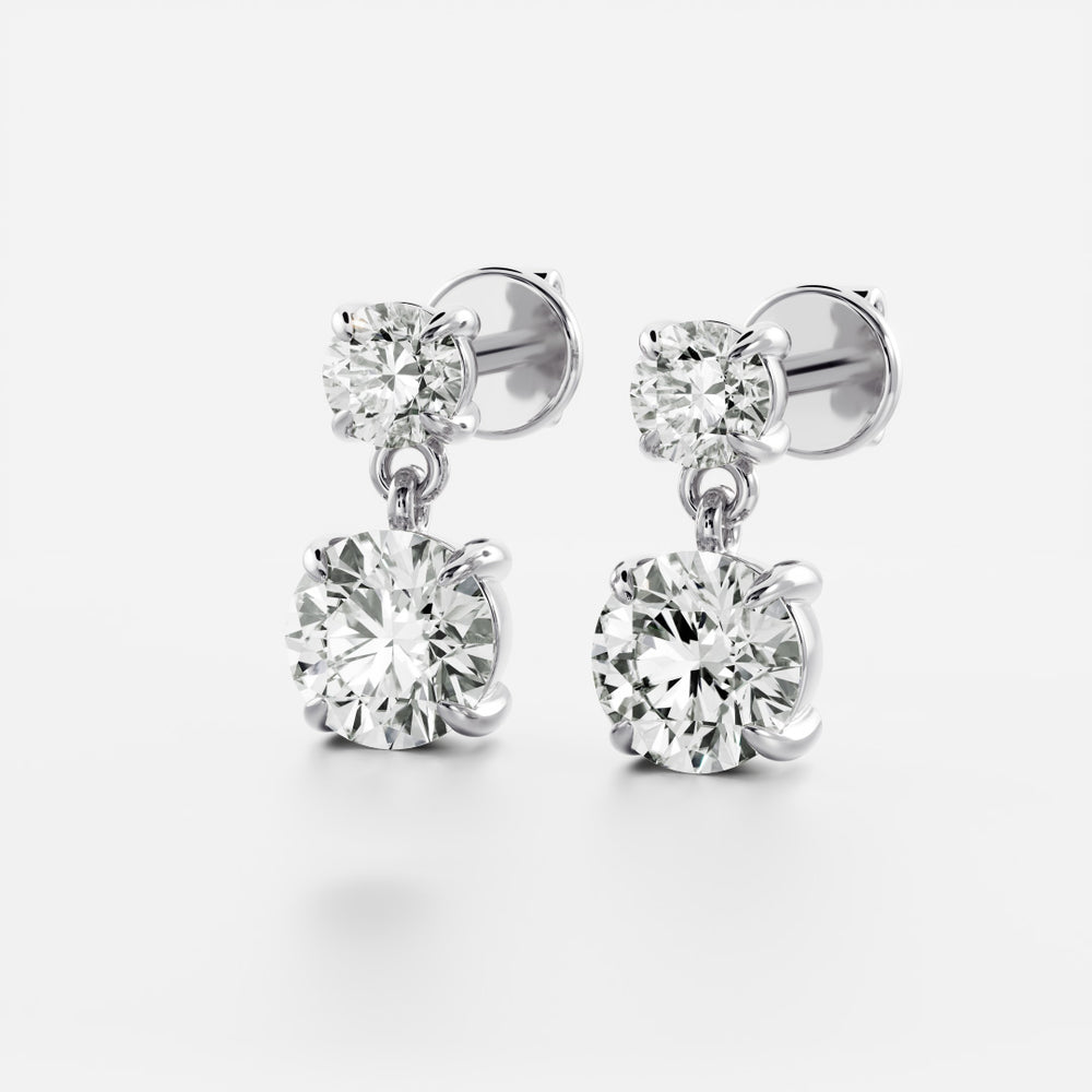 
                      
                        The Arietta Earrings - Round Double Drop Earrings
                      
                    
