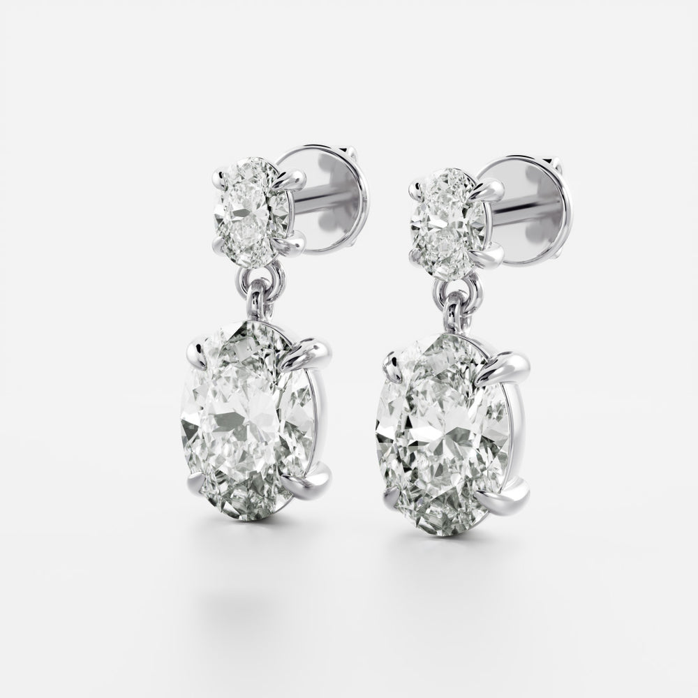 
                      
                        The Arietta Earrings - Oval Double Drop Earrings
                      
                    