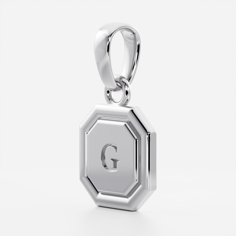 
                      
                        The Signature Octagon Letter Pendant
                      
                    