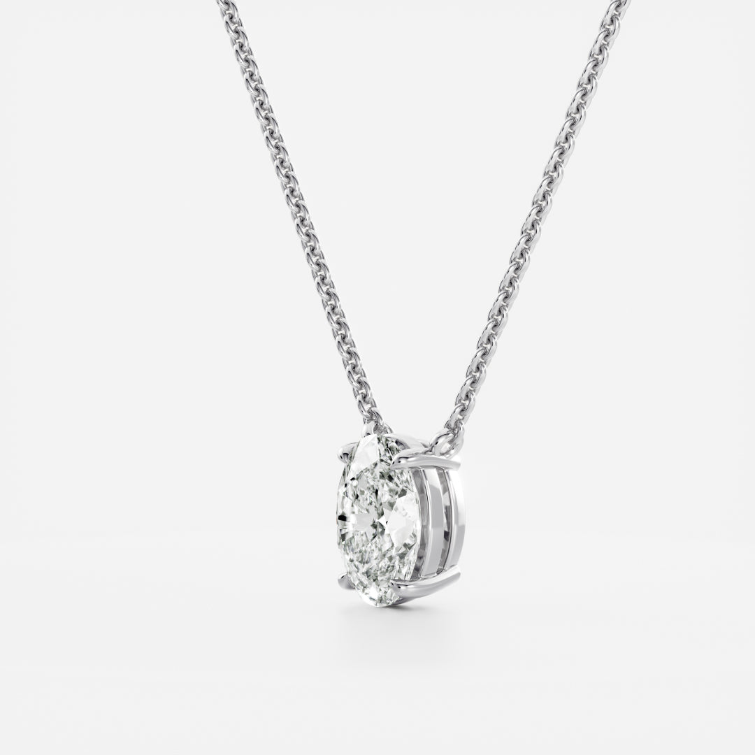 The Iris Necklace - Oval Pendant - TMC Fine Jewellers