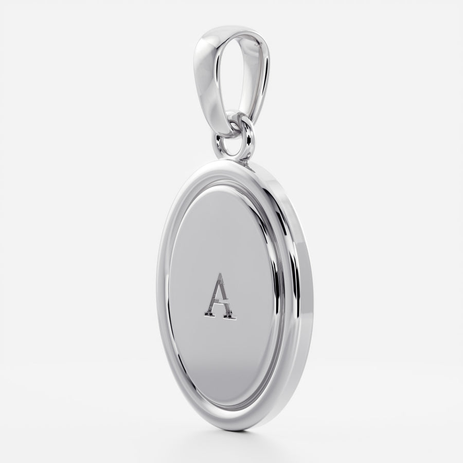 The Signature Oval 'A' Letter Pendant