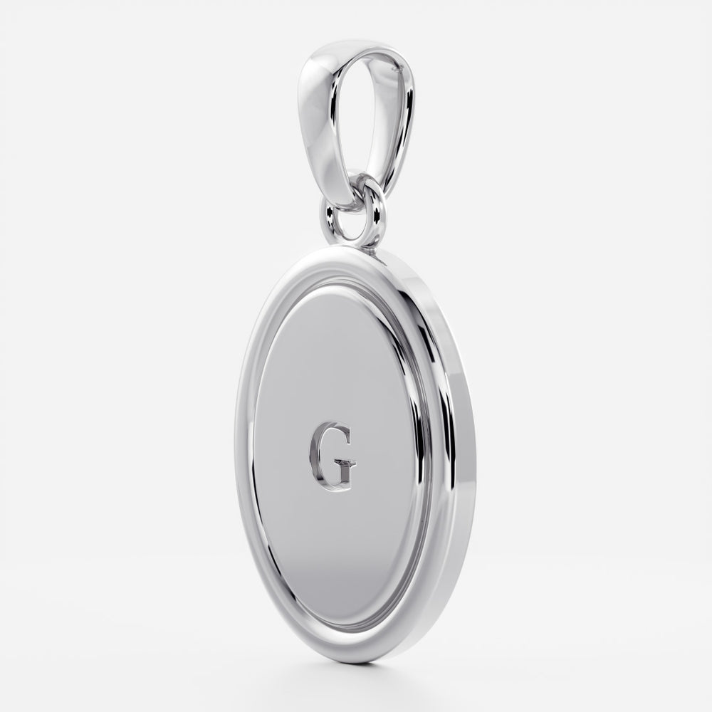 
                      
                        The Signature Oval Letter Pendant
                      
                    