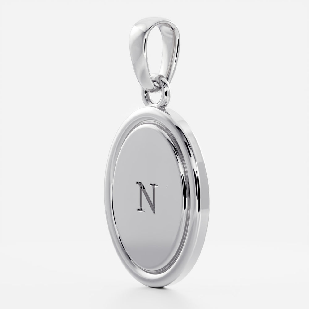 
                      
                        The Signature Oval Letter Pendant
                      
                    