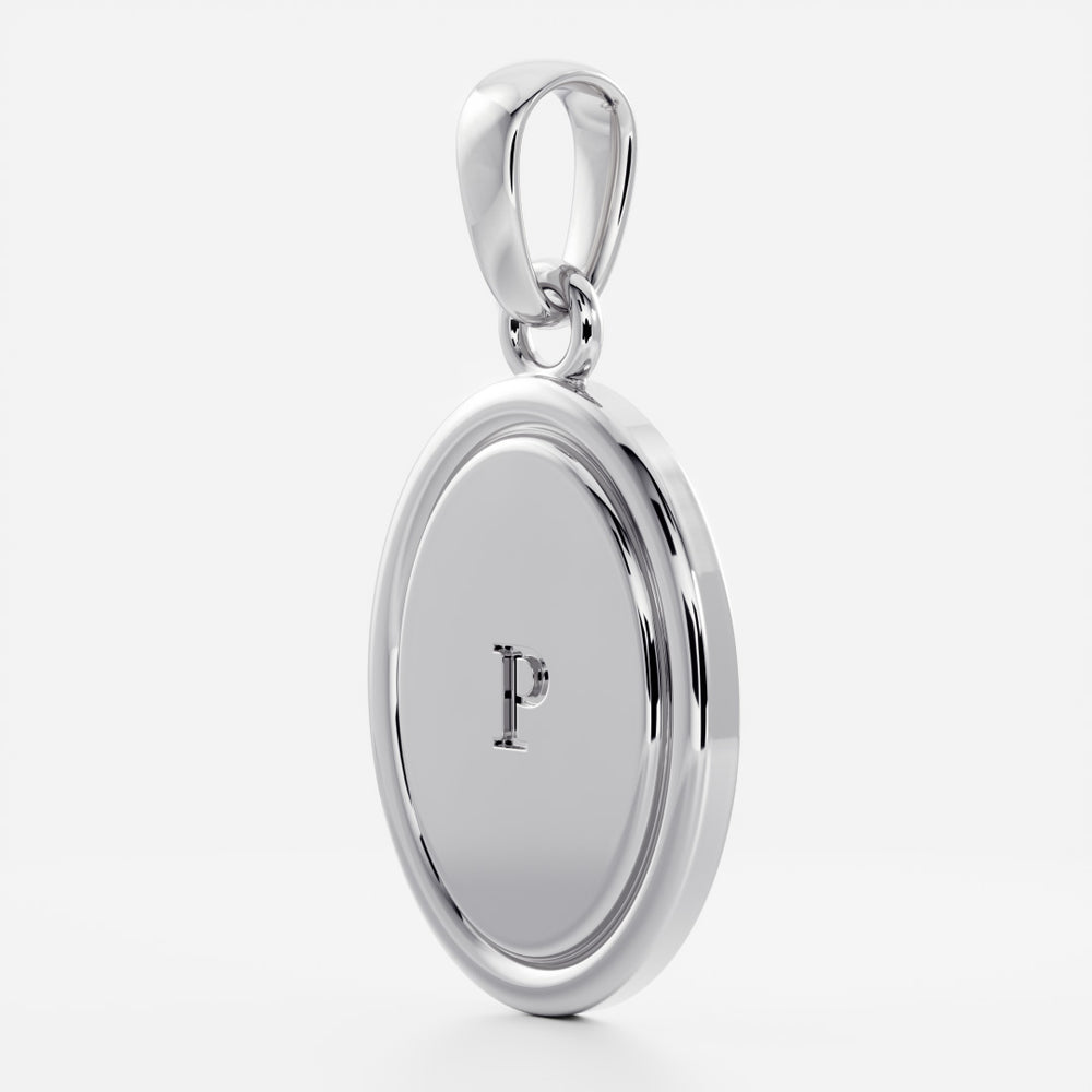 
                      
                        The Signature Oval Letter Pendant
                      
                    