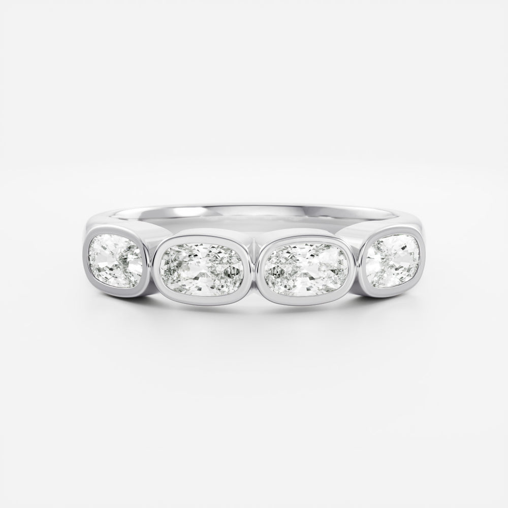 The Harper Elongated Cushion Bezel Ceremonial Ring