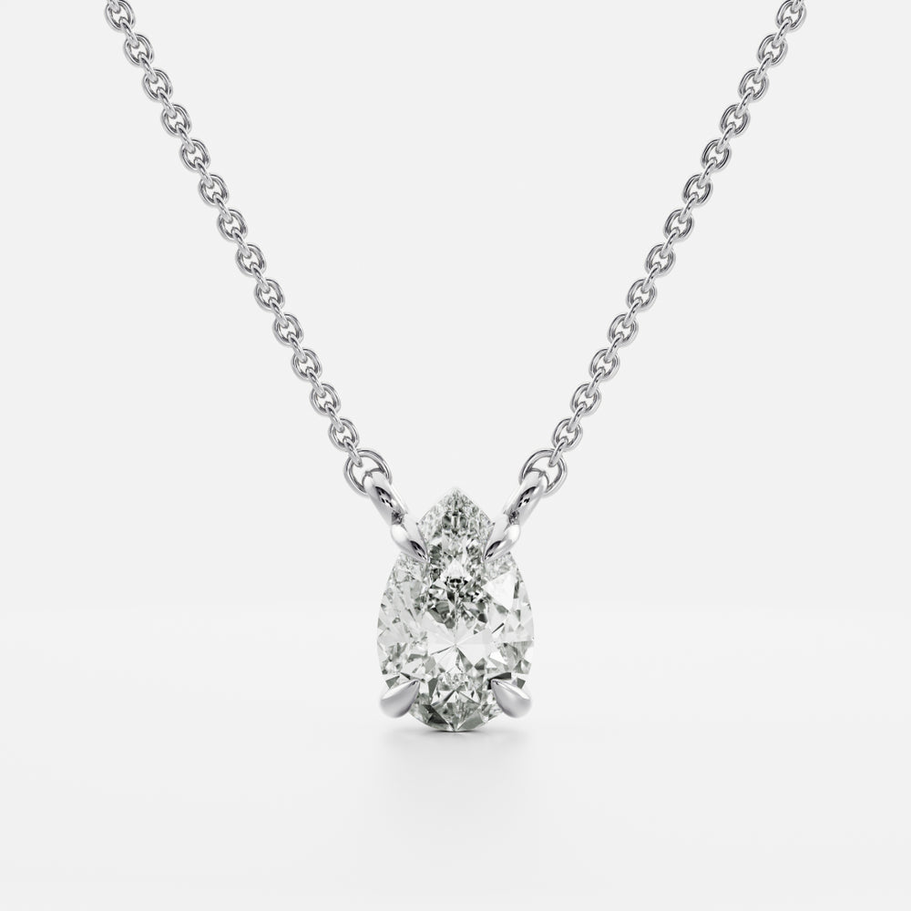 
                      
                        The Iris Necklace - Pear Pendant
                      
                    
