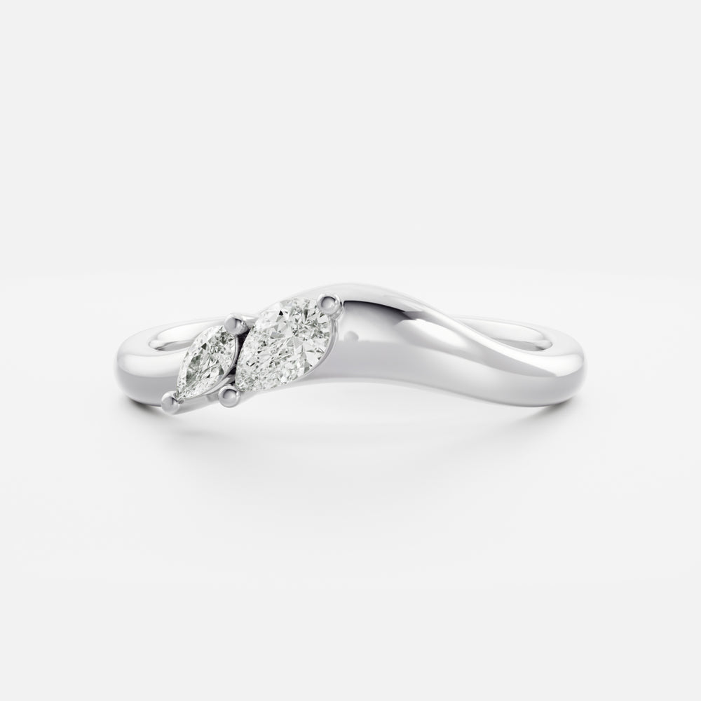 
                      
                        The Eve Ring - Curved Pear Ceremonial Ring
                      
                    
