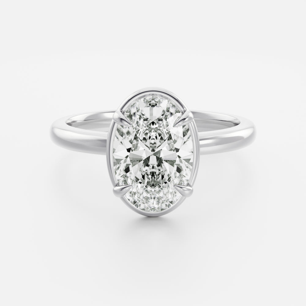
                      
                        The Luise Ring® - Oval Georgian Solitaire
                      
                    