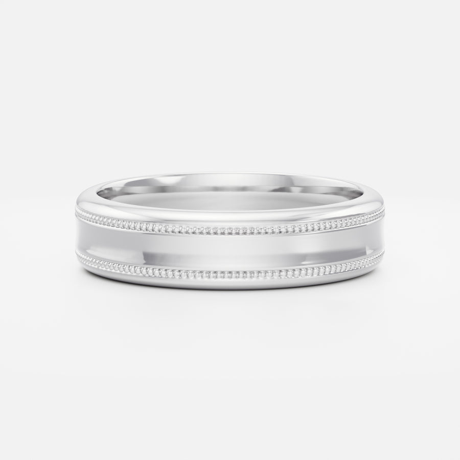 The Orion Ring - Milgrain-Detail Men's Wedding Band